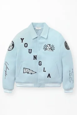 Youngla 569-Ace Of Spade Letterman<Men Outerwear