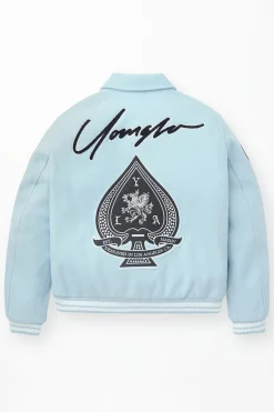 Youngla 569-Ace Of Spade Letterman<Men Outerwear