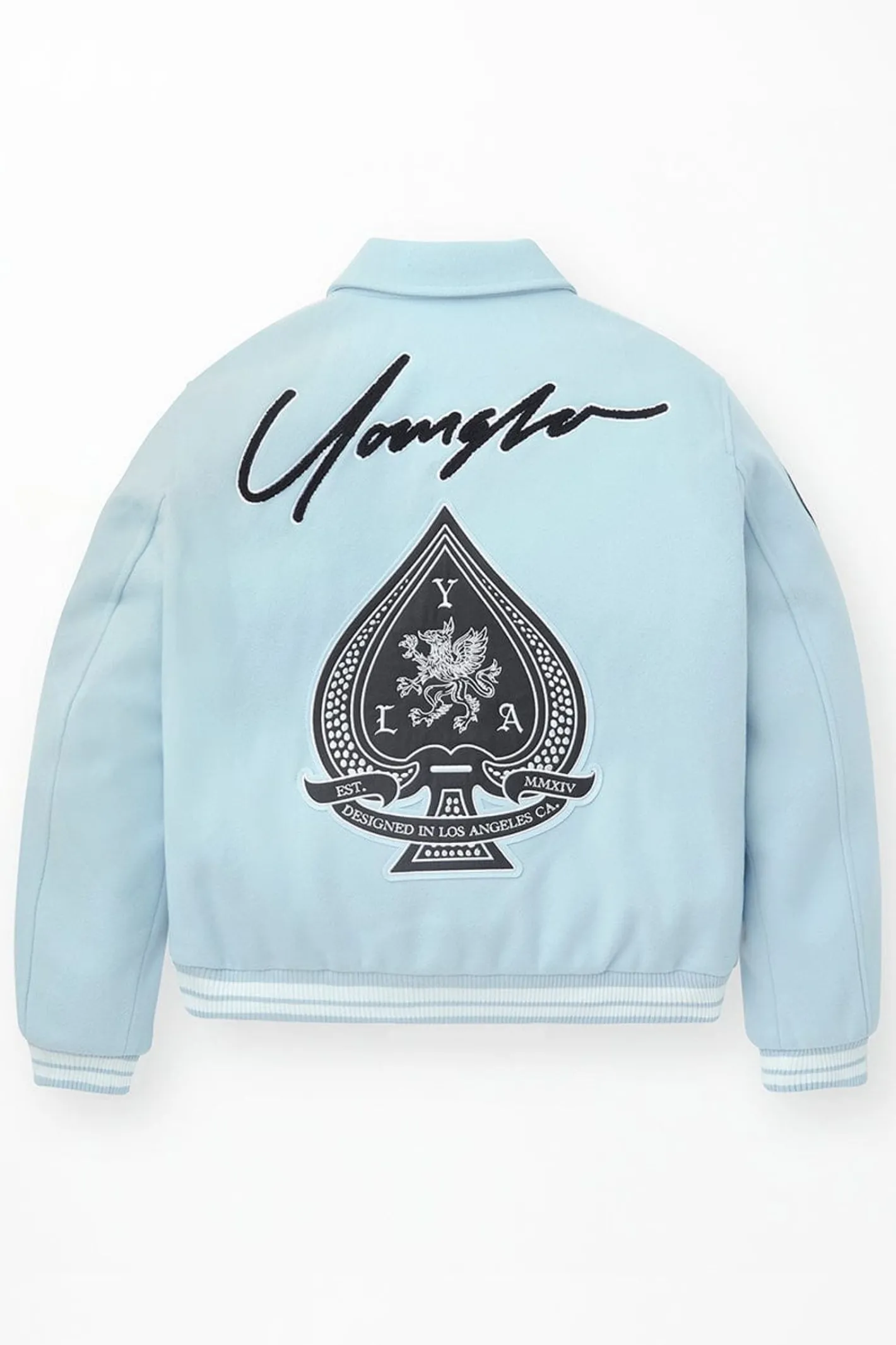 Youngla 569-Ace Of Spade Letterman<Men Outerwear