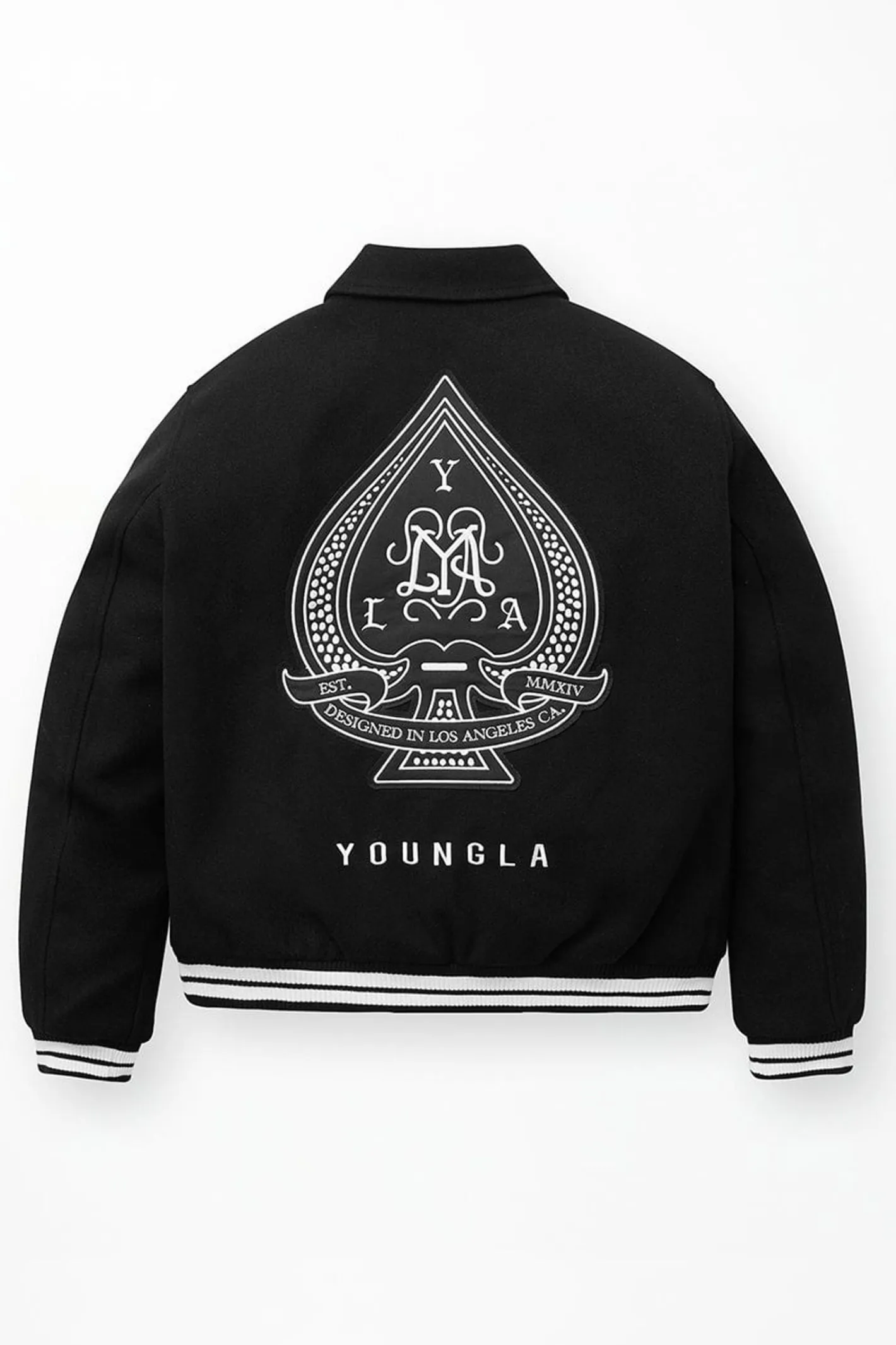 Youngla 569-Ace Of Spade Letterman<Men Outerwear