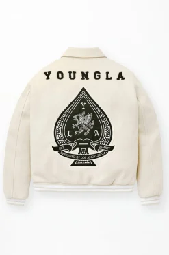 Youngla 569-Ace Of Spade Letterman<Men Outerwear