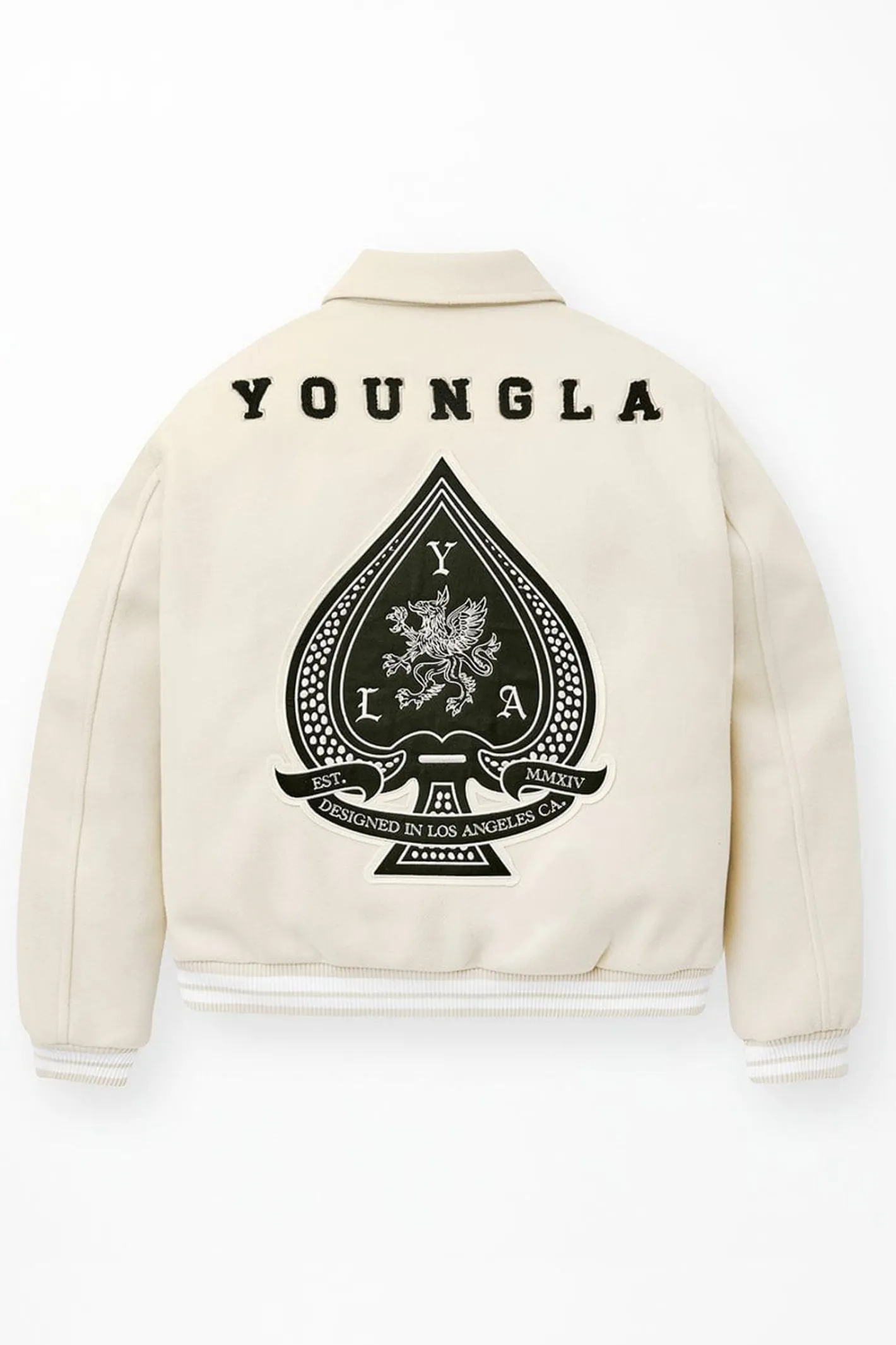 Youngla 569-Ace Of Spade Letterman<Men Outerwear