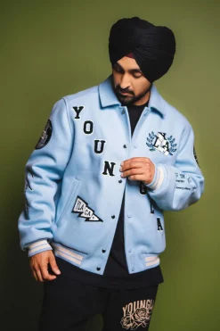 Youngla 569-Ace Of Spade Letterman<Men Outerwear