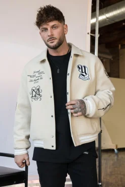 Youngla 569-Ace Of Spade Letterman<Men Outerwear