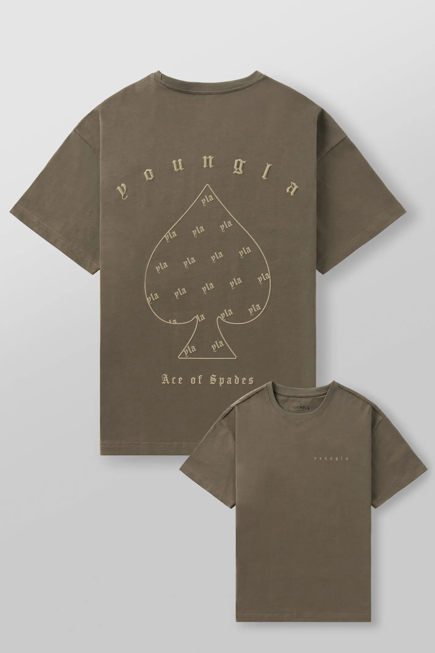 Youngla 4098-Ace Of Spades Tees<Men Shirts