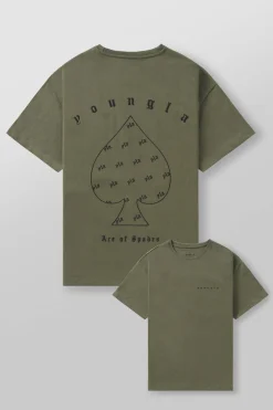 Youngla 4098-Ace Of Spades Tees<Men Shirts