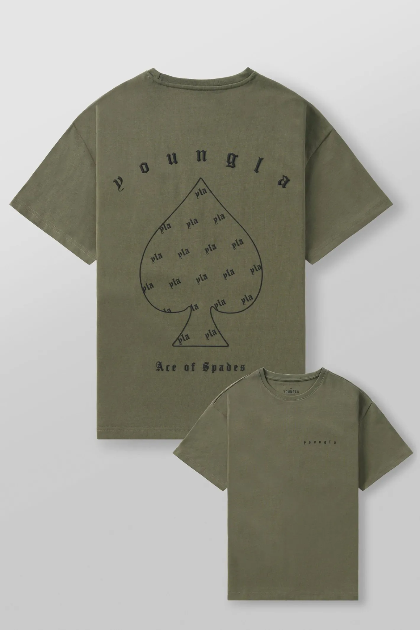 Youngla 4098-Ace Of Spades Tees<Men Shirts
