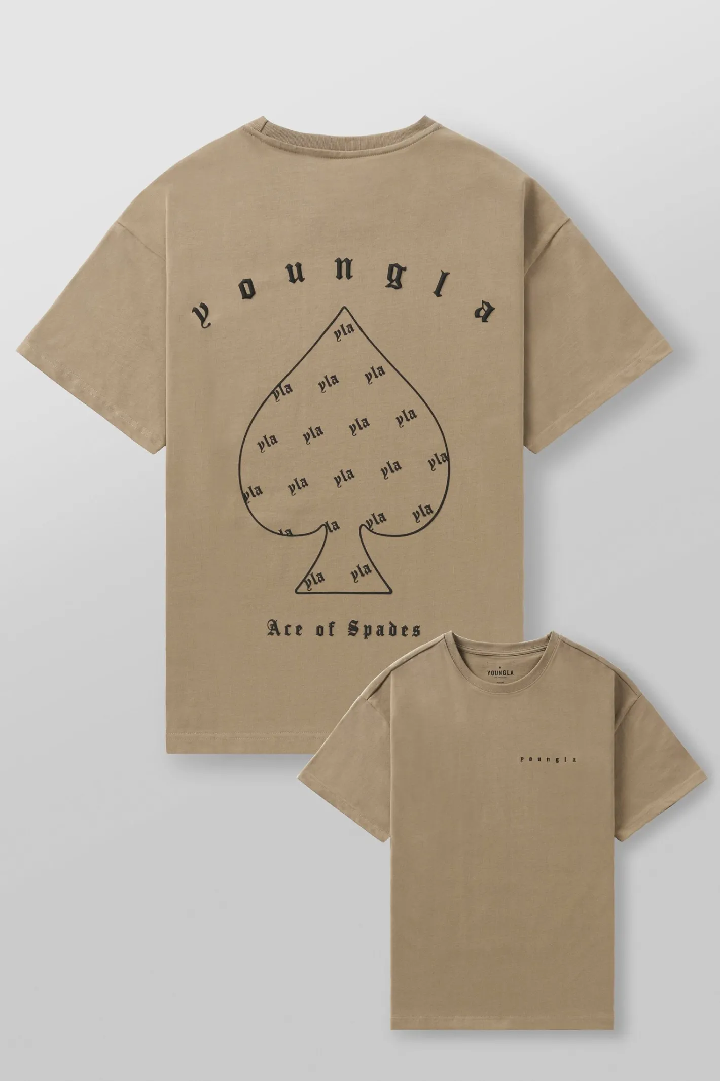 Youngla 4098-Ace Of Spades Tees<Men Shirts