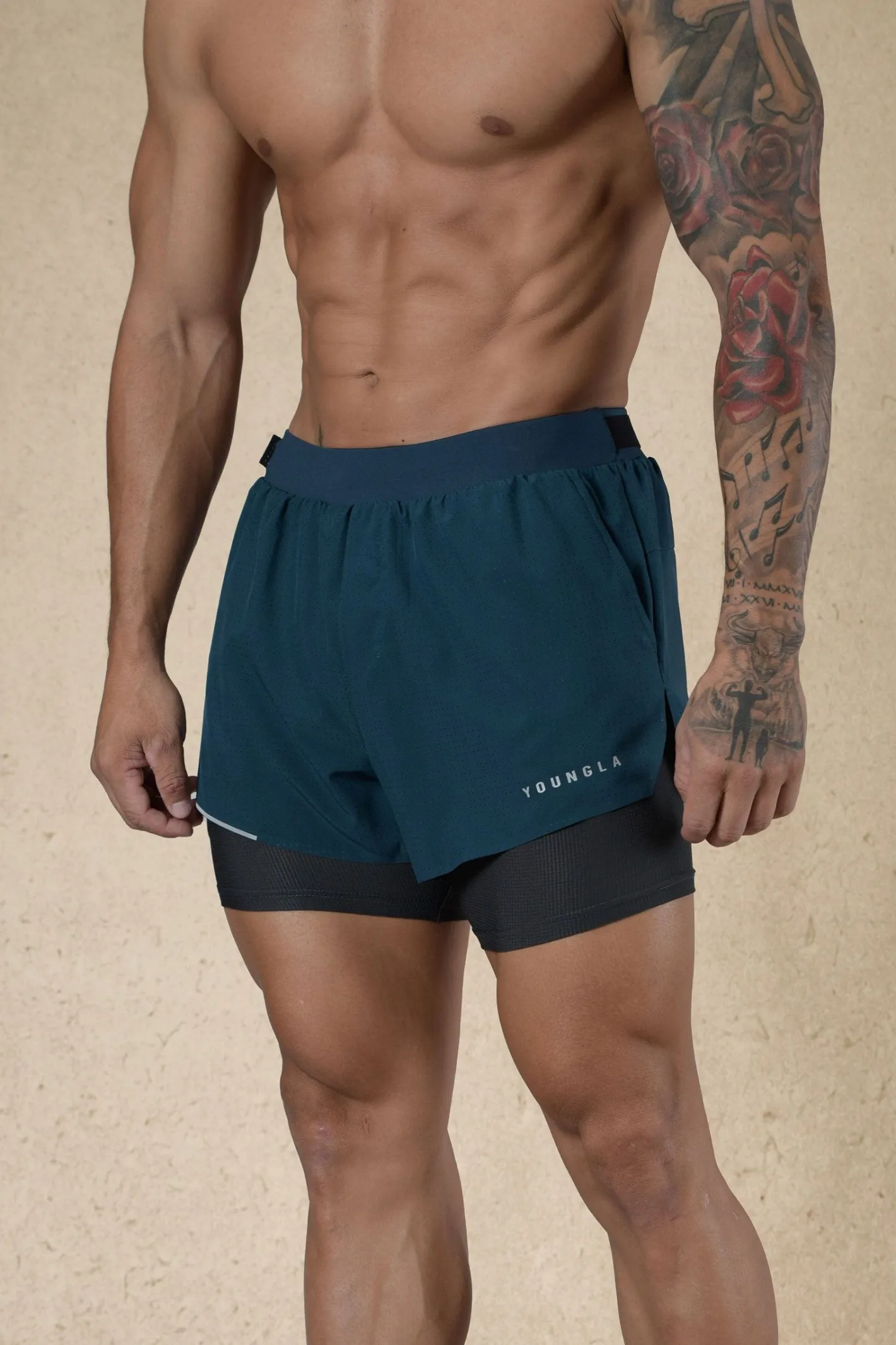 Youngla 124-6Am Compression Shorts<Men Shorts