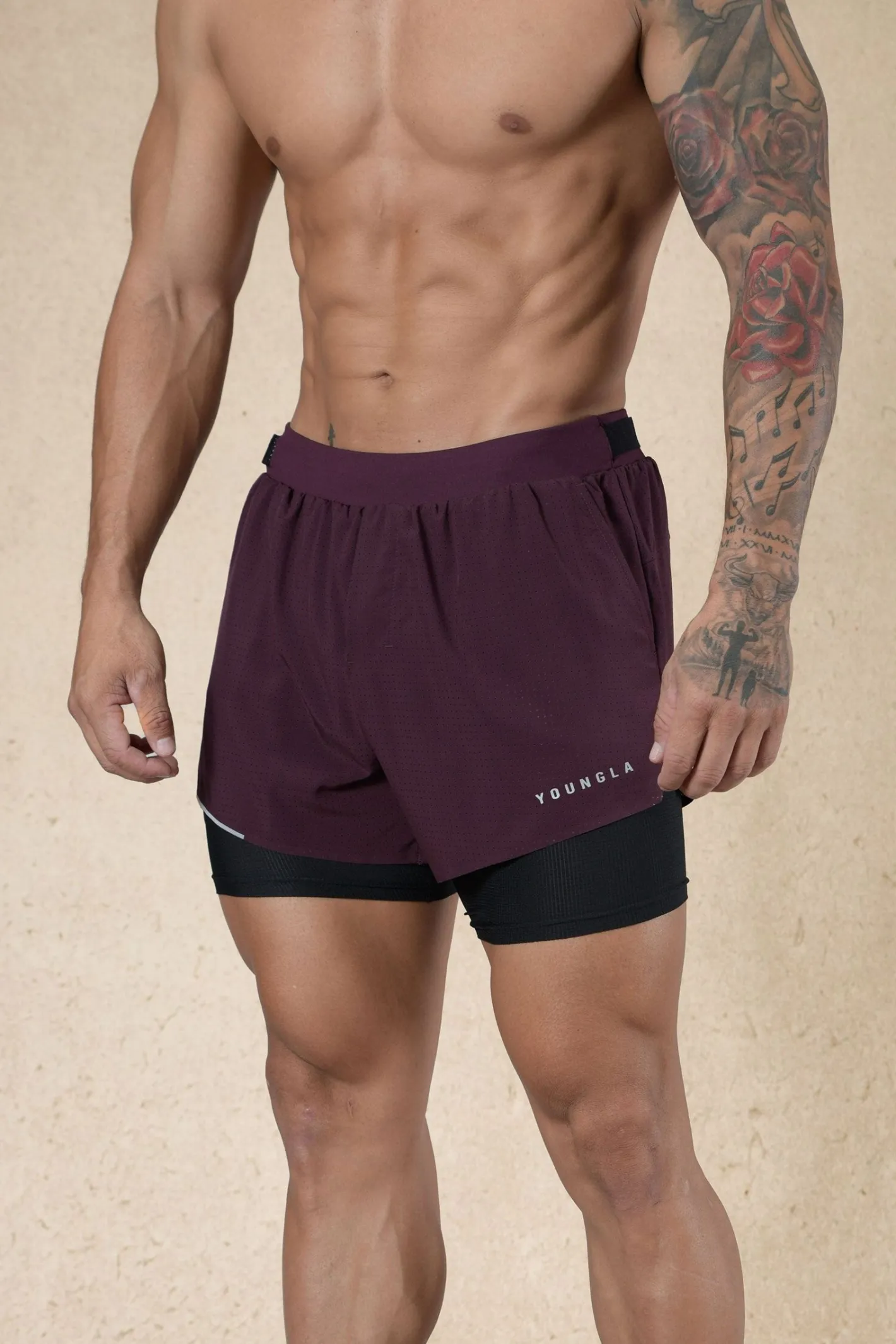 Youngla 124-6Am Compression Shorts<Men Shorts