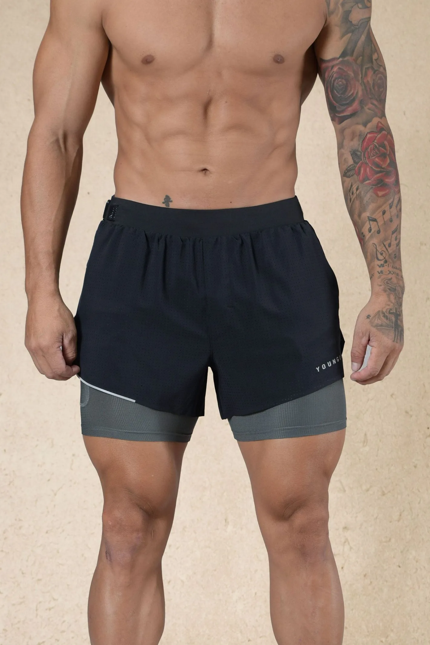Youngla 124-6Am Compression Shorts<Men Shorts