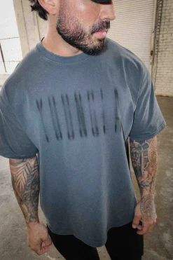 Youngla 4075-Blurry Heavyweight Tee<Men Shirts