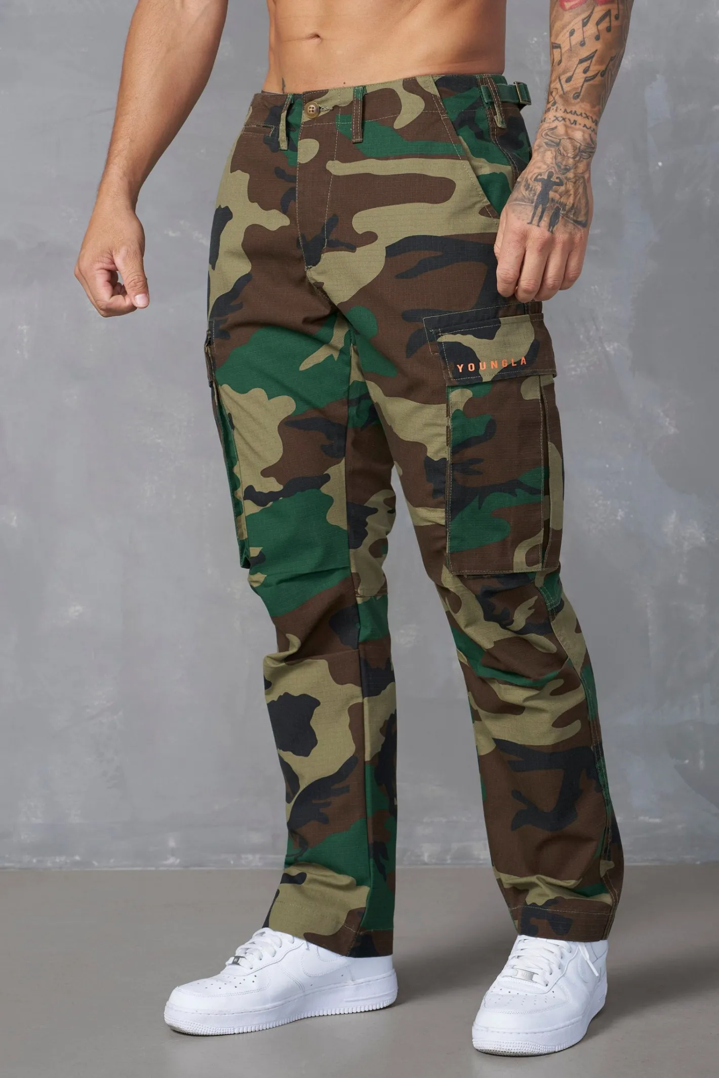 Youngla 602-Camo Tactical Cargos<Men Pants & Jeans