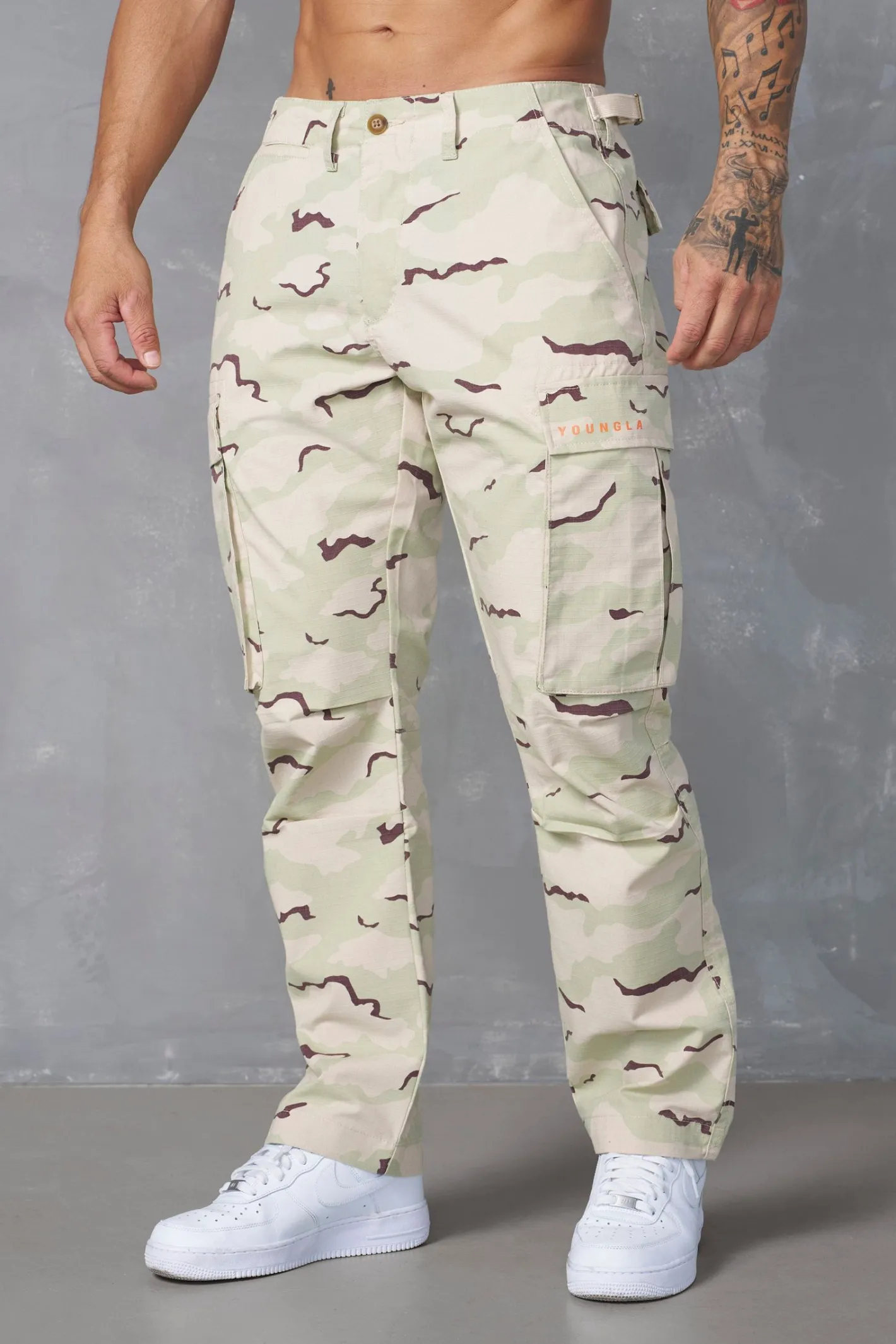 Youngla 602-Camo Tactical Cargos<Men Pants & Jeans