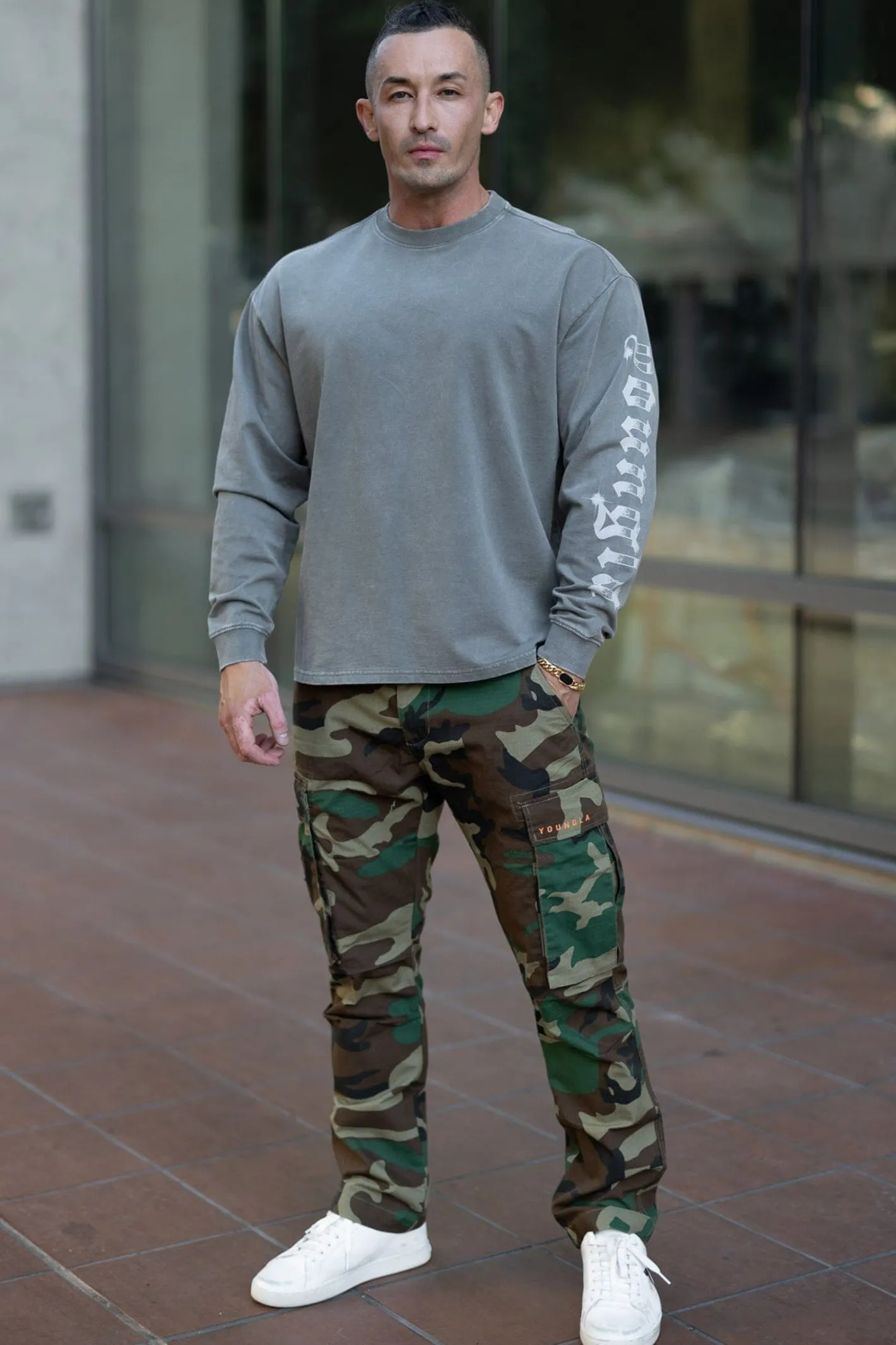 Youngla 602-Camo Tactical Cargos<Men Pants & Jeans
