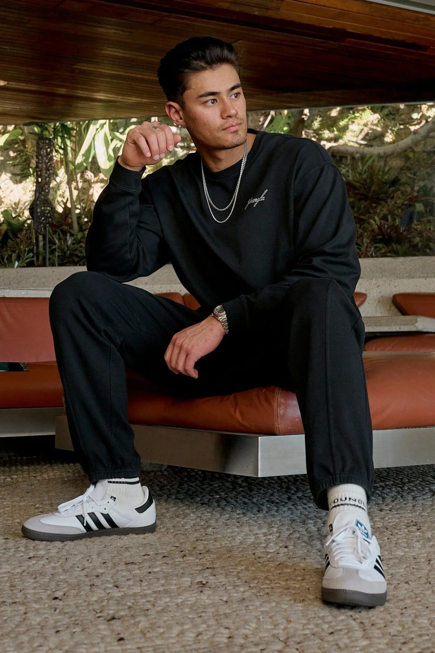Youngla 5004-Cloud Comfort Set-Crewneck<Men Shirts