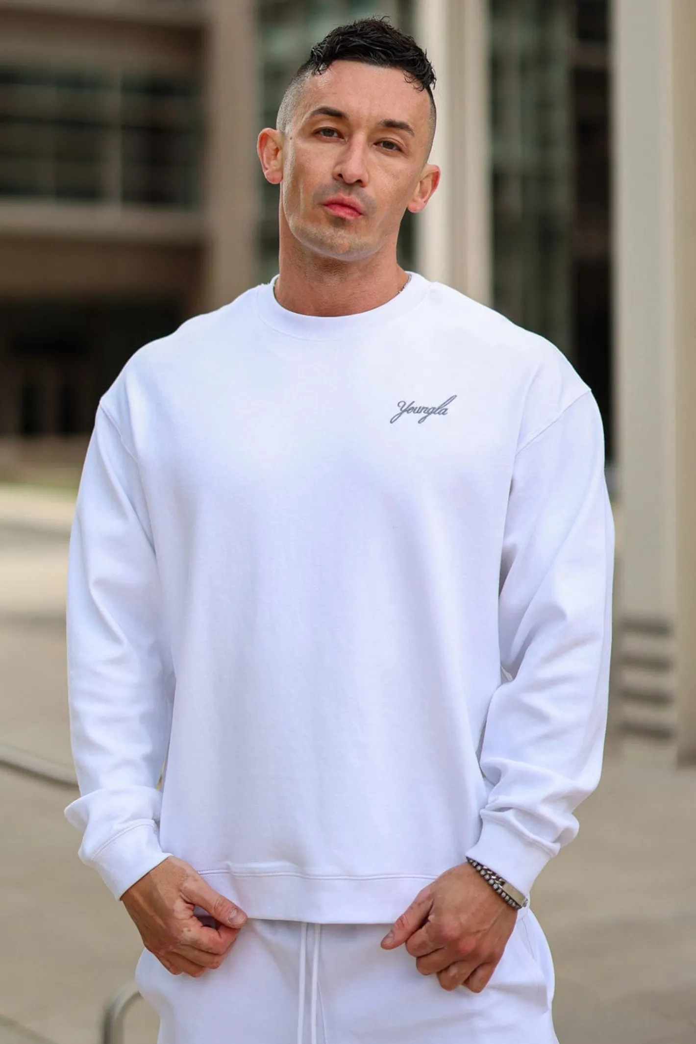 Youngla 5004-Cloud Comfort Set-Crewneck<Men Shirts