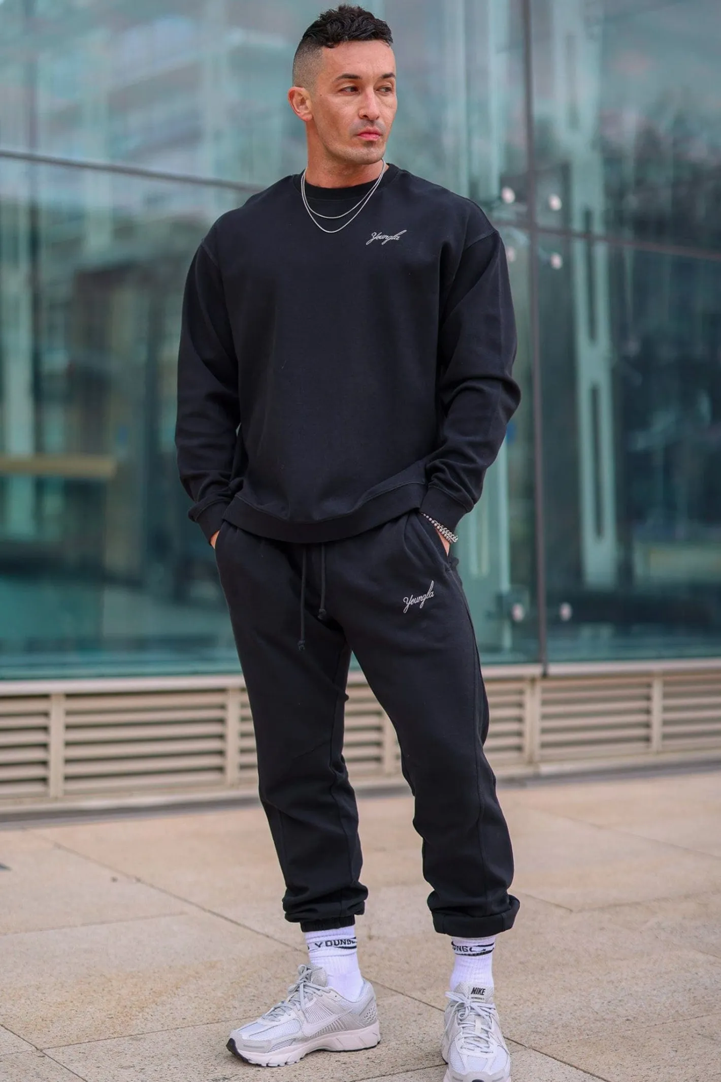 Youngla 2098-Cloud Comfort Set-Joggers<Men Joggers