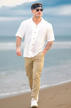 Youngla 4036-Crochet Shirts<Men Shirts