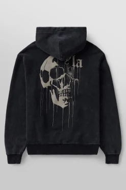 Youngla 551-Drippy Skull Hoodie<Men Outerwear