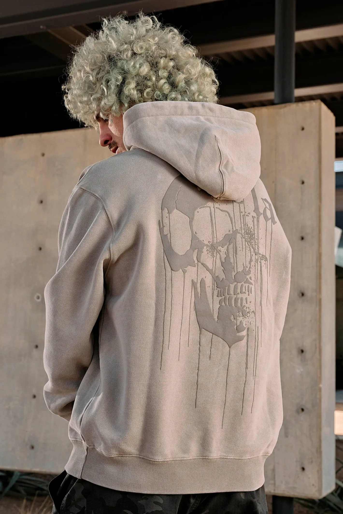 Youngla 551-Drippy Skull Hoodie<Men Outerwear