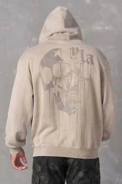 Youngla 551-Drippy Skull Hoodie<Men Outerwear