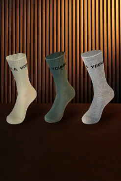 Youngla 714-Earthy Socks Set<Men Accessories
