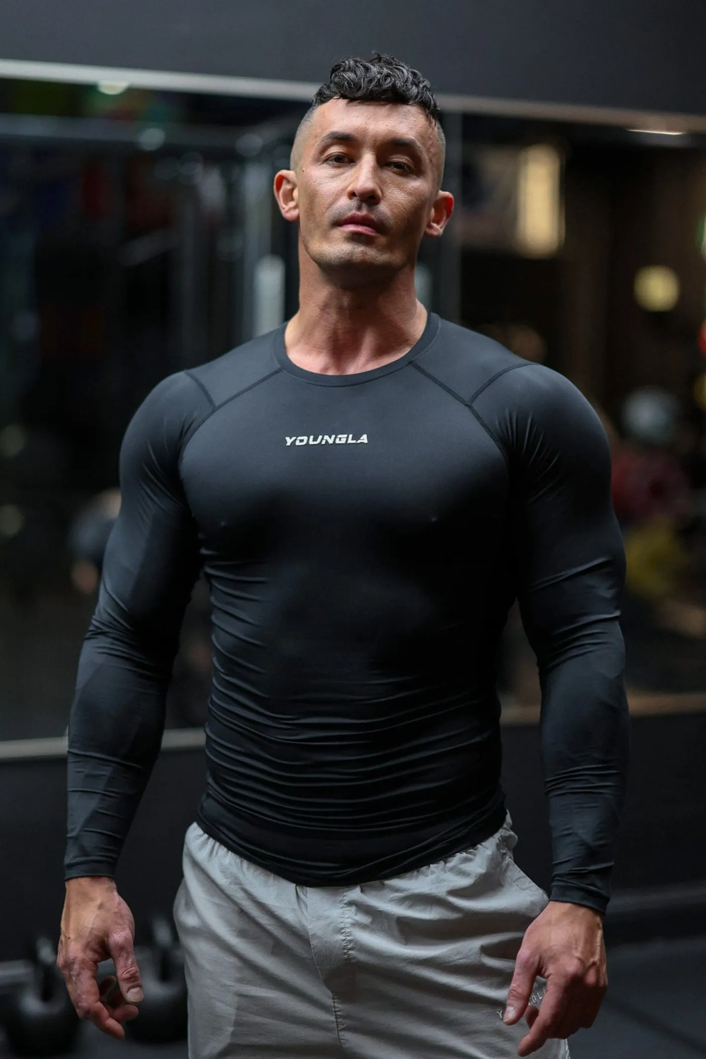Youngla 830-Flexfit Compression Longsleeves<Men Shirts