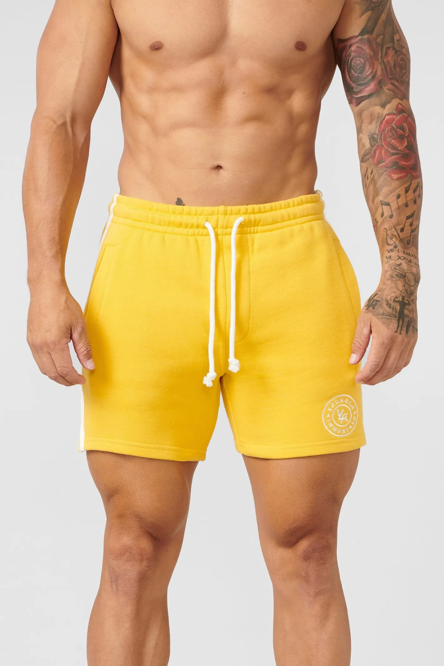 Youngla 137-Golden Era Bodybuilding Shorts<Men Shorts