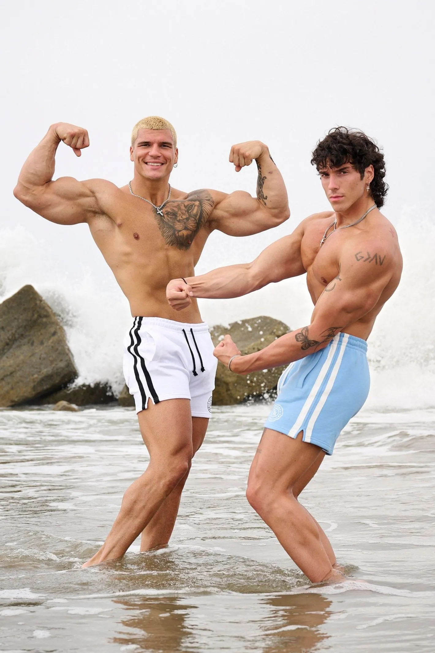 Youngla 137-Golden Era Bodybuilding Shorts<Men Shorts