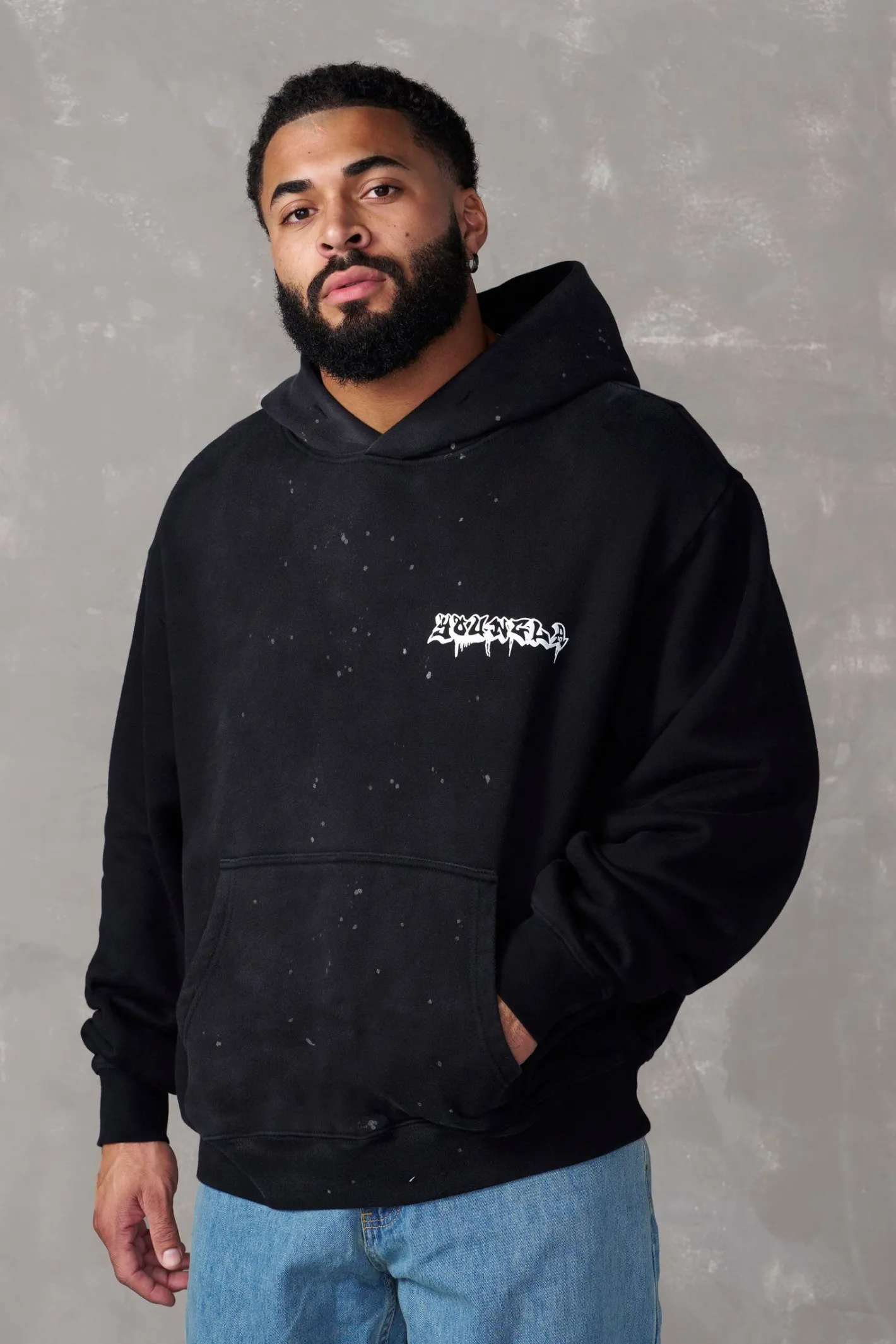 Youngla 5081-Graffiti Hoodies<Men Outerwear