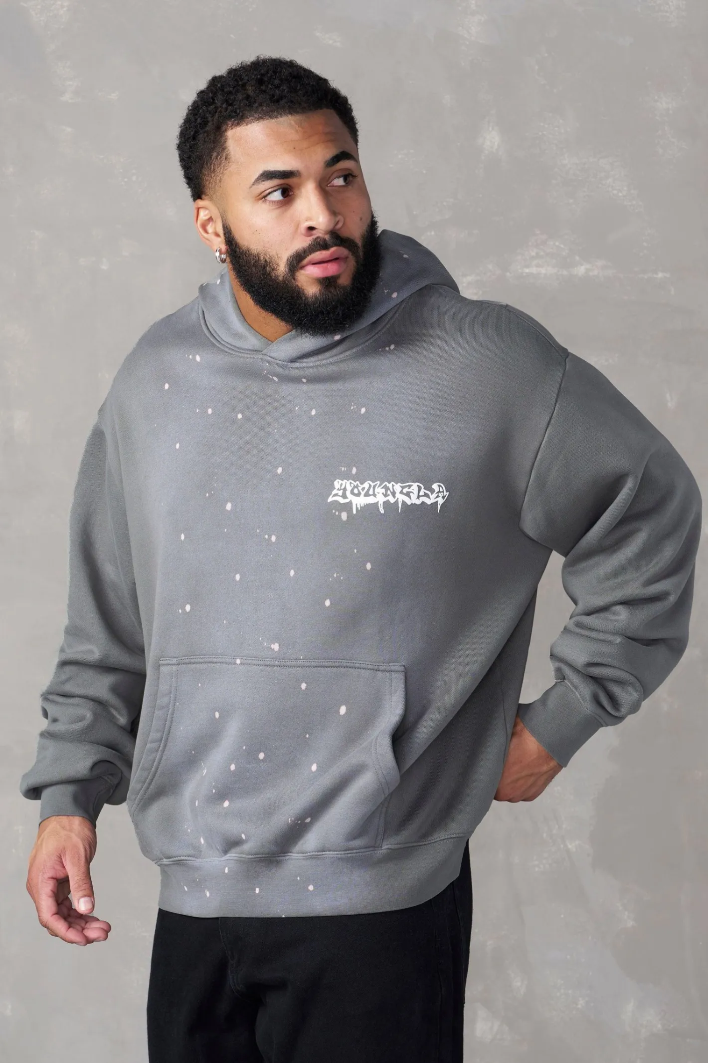 Youngla 5081-Graffiti Hoodies<Men Outerwear