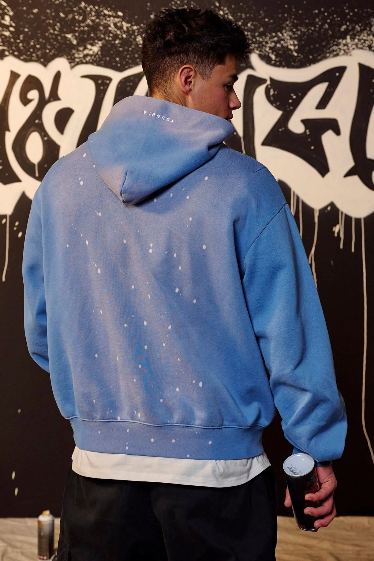 Youngla 5081-Graffiti Hoodies<Men Outerwear