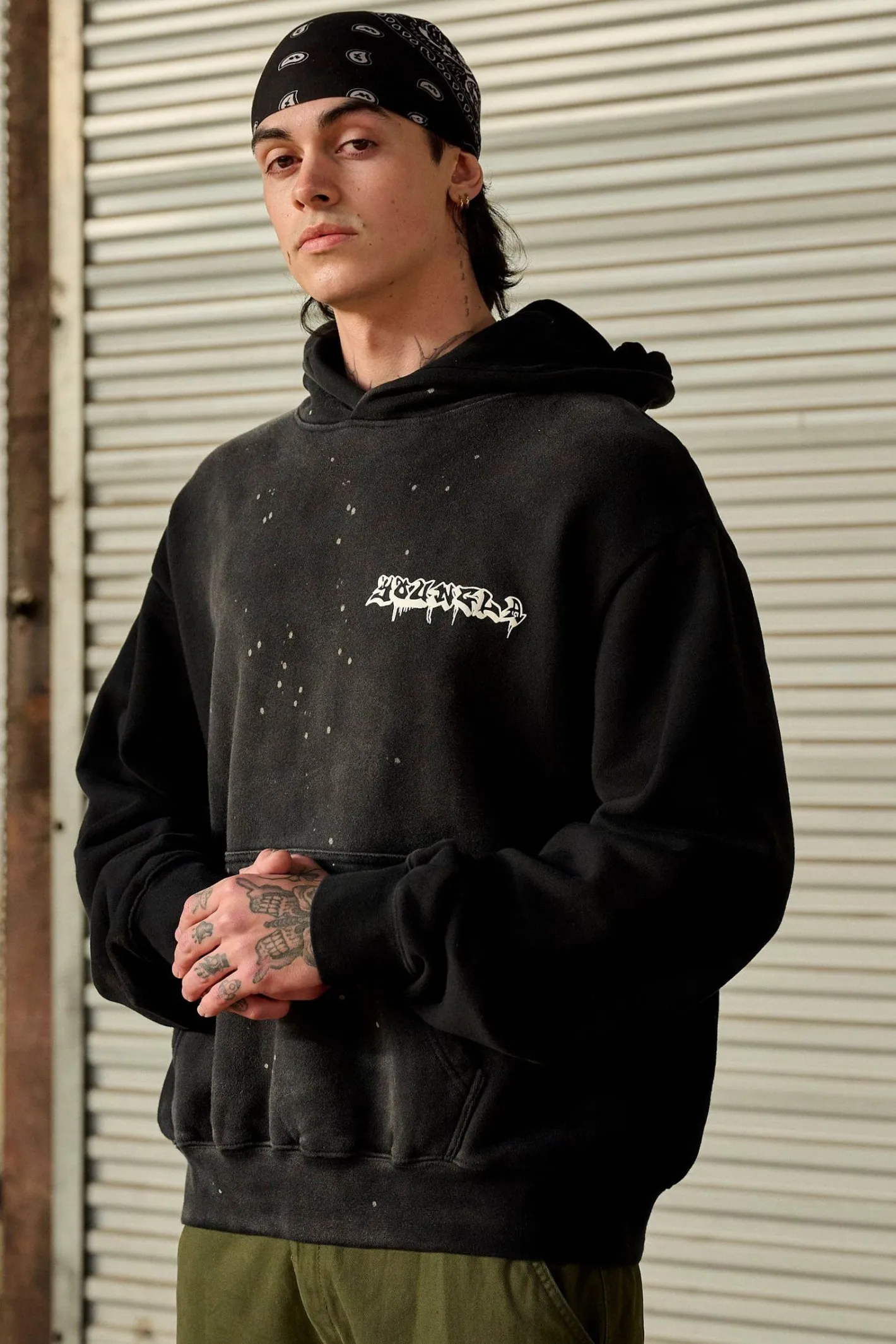 Youngla 5081-Graffiti Hoodies<Men Outerwear