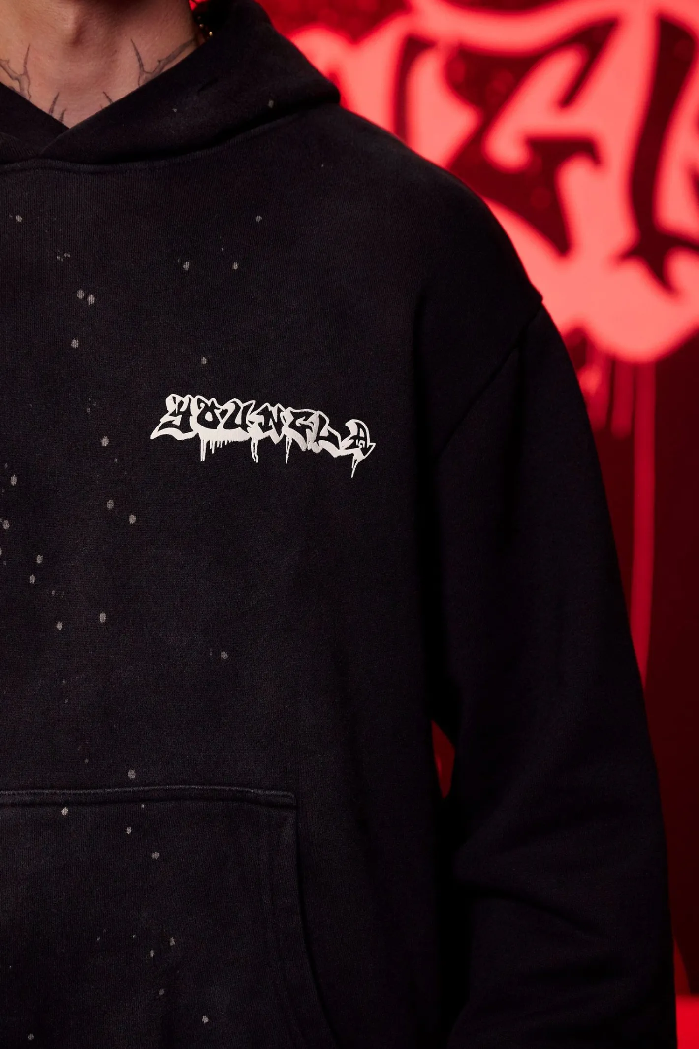 Youngla 5081-Graffiti Hoodies<Men Outerwear