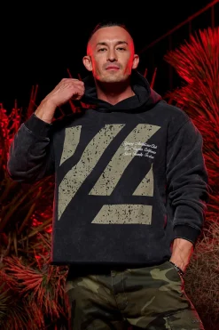 Youngla 568-Icon Washed Hoodies<Men Outerwear