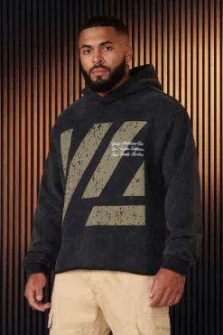 Youngla 568-Icon Washed Hoodies<Men Outerwear
