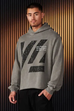 Youngla 568-Icon Washed Hoodies<Men Outerwear