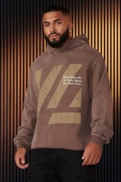 Youngla 568-Icon Washed Hoodies<Men Outerwear