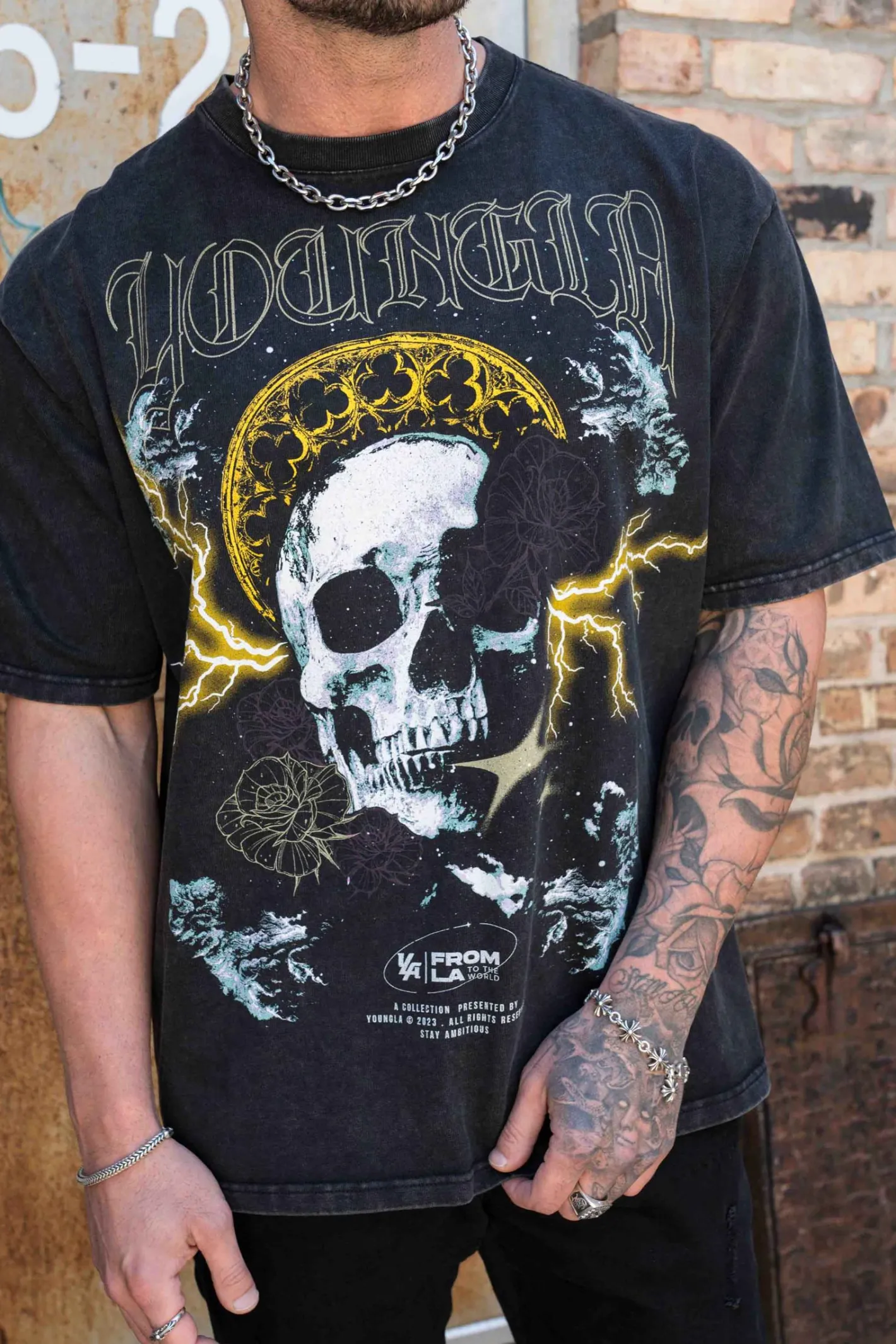 Youngla 4058-Inferno Tees<Men Shirts