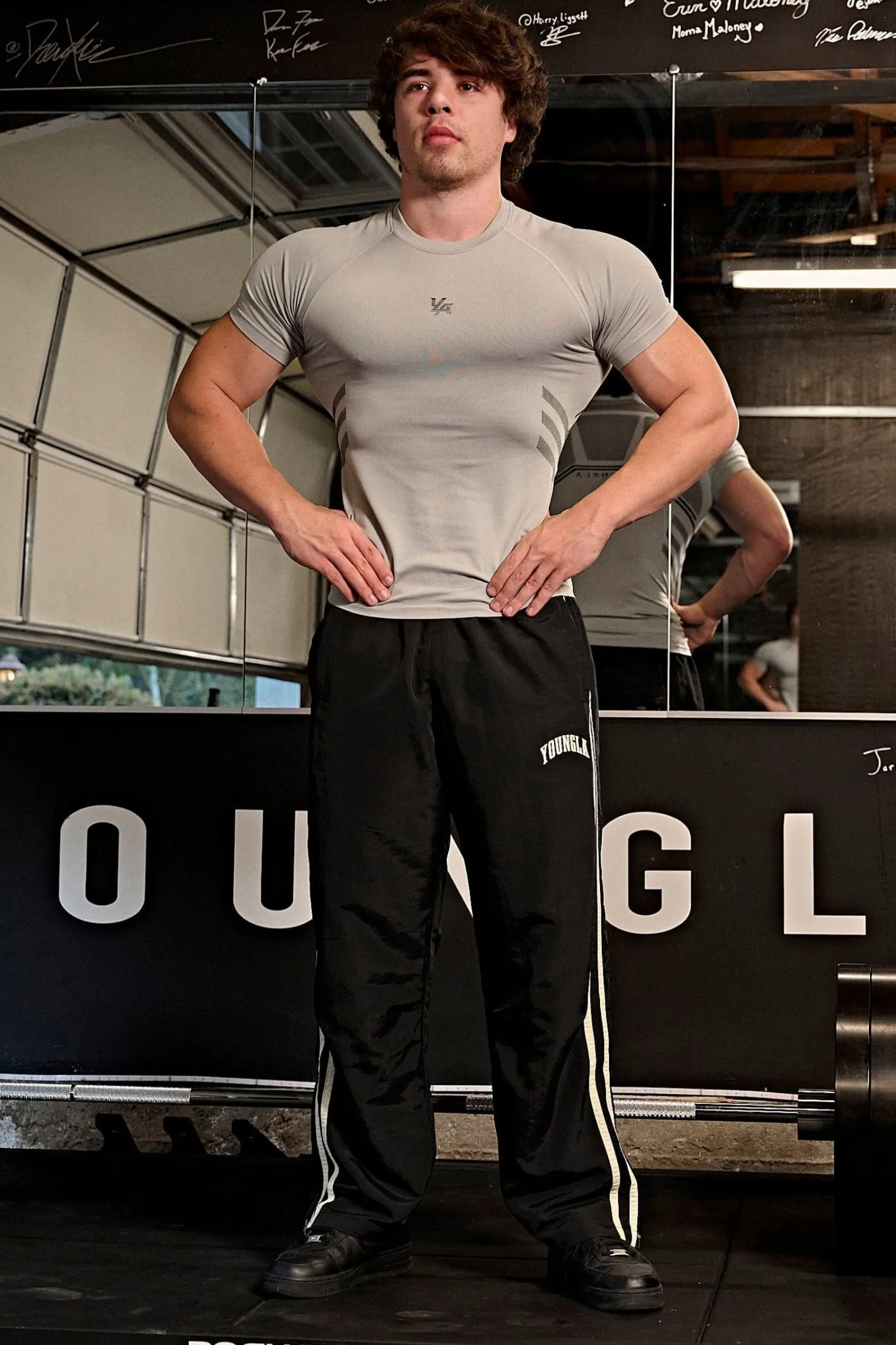 Youngla 425-Iron Compression Tees<Men Shirts