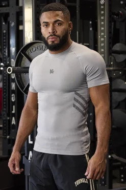 Youngla 425-Iron Compression Tees<Men Shirts