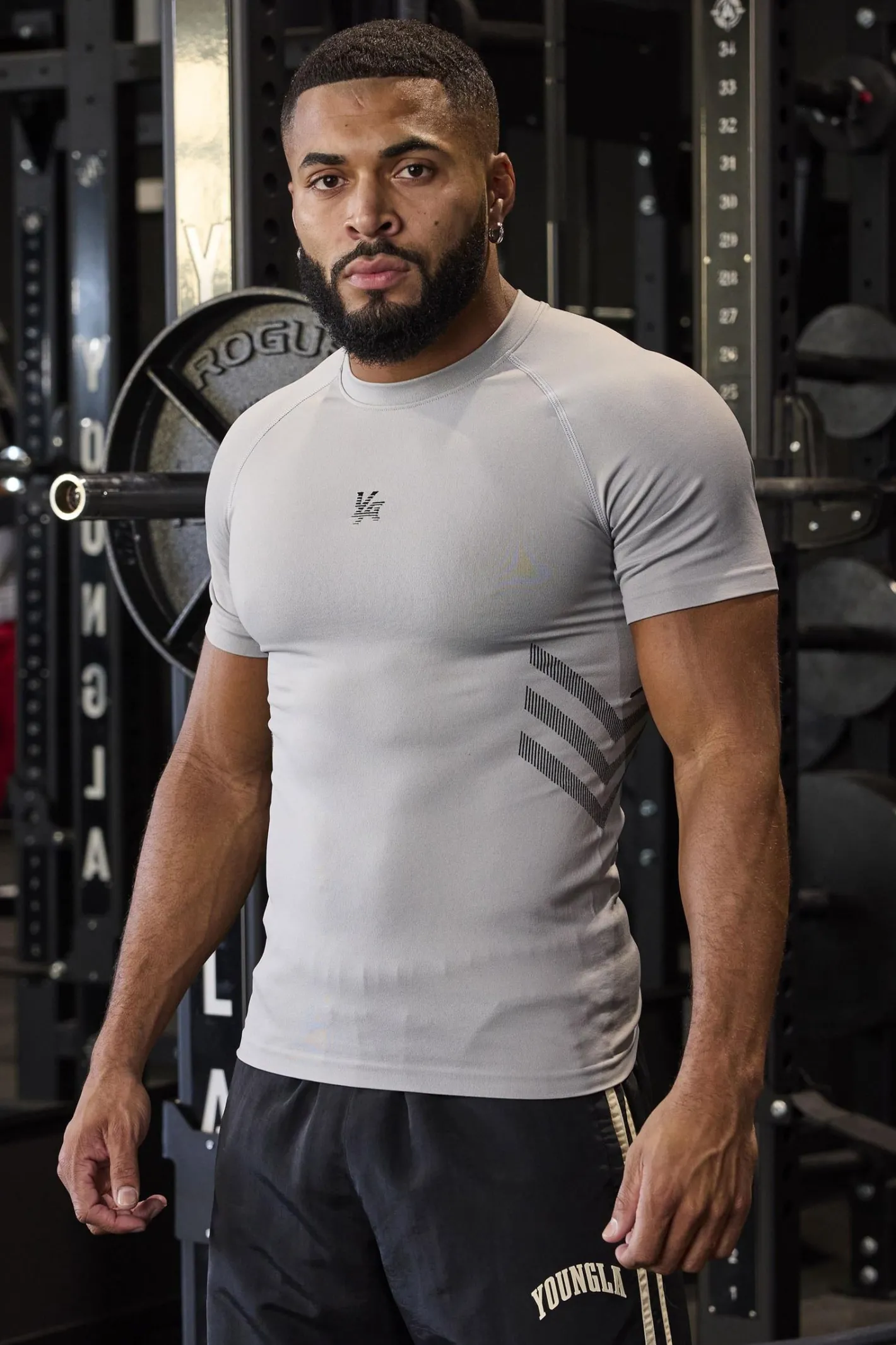 Youngla 425-Iron Compression Tees<Men Shirts