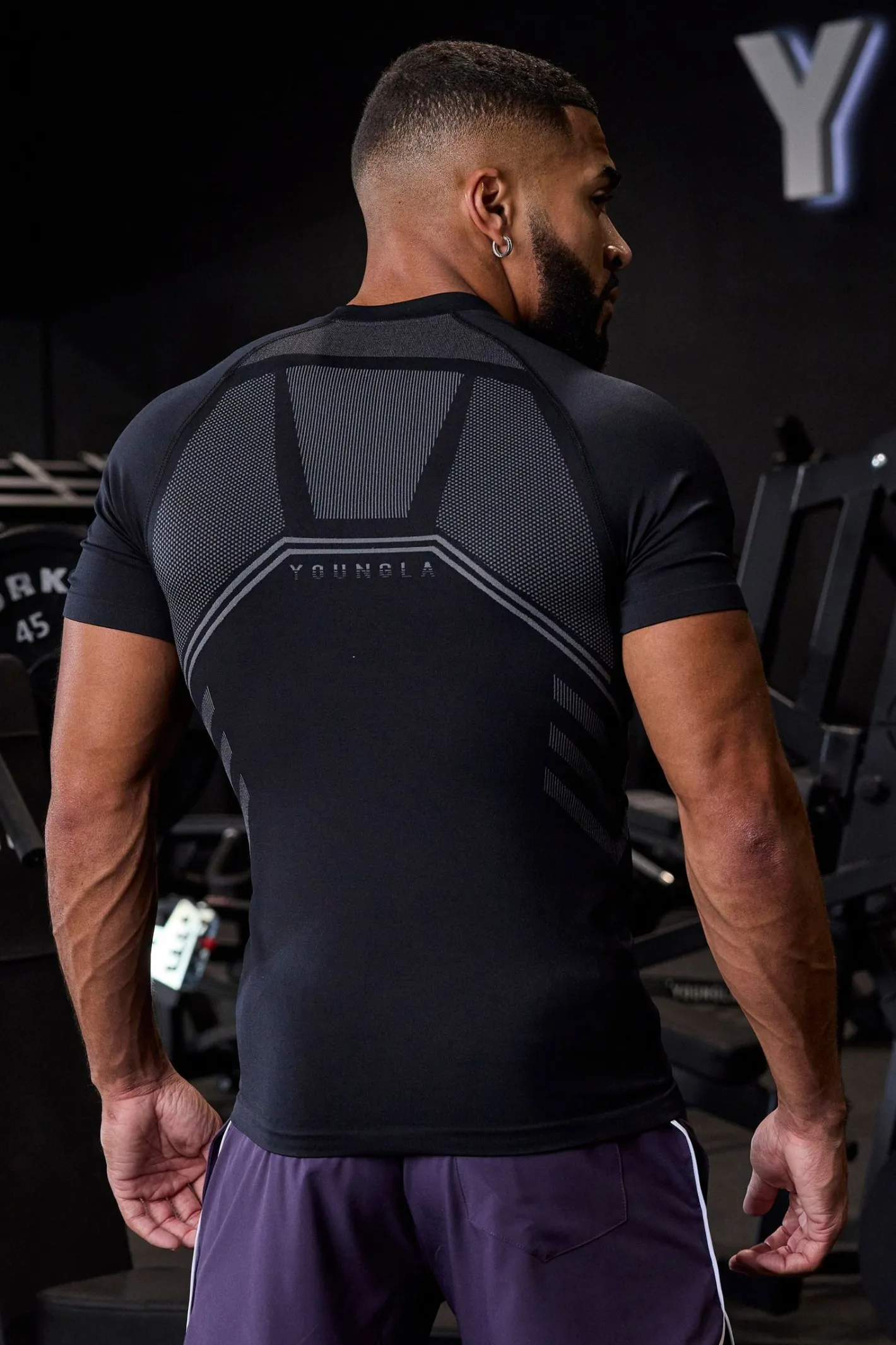 Youngla 425-Iron Compression Tees<Men Shirts