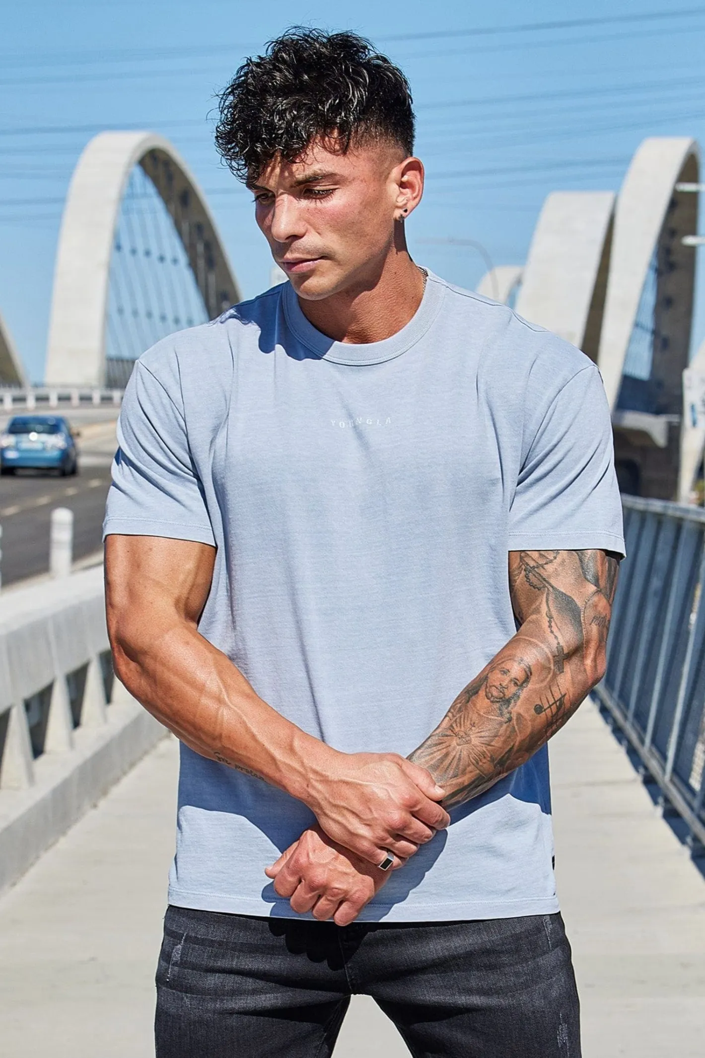 Youngla 472-Mellow Logo Tees<Men Shirts
