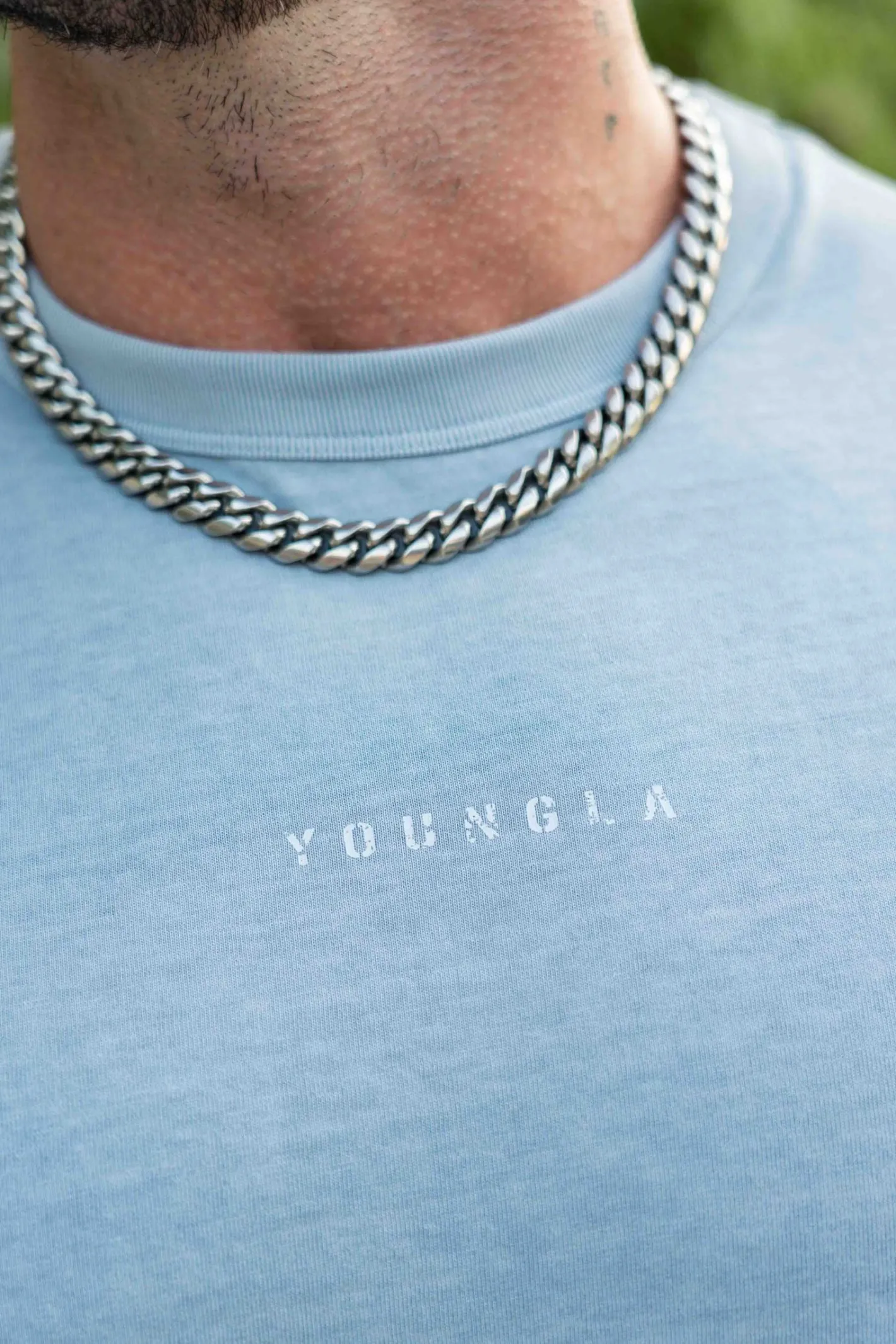 Youngla 472-Mellow Logo Tees<Men Shirts