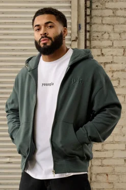 Youngla 5066-Metal Zip-Up<Men Outerwear