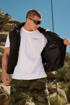 Youngla 528-Midnight Puffer Vest<Men Outerwear