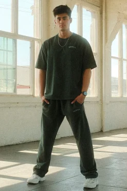 Youngla 2078-Minimal No Cuff Joggers<Men Joggers