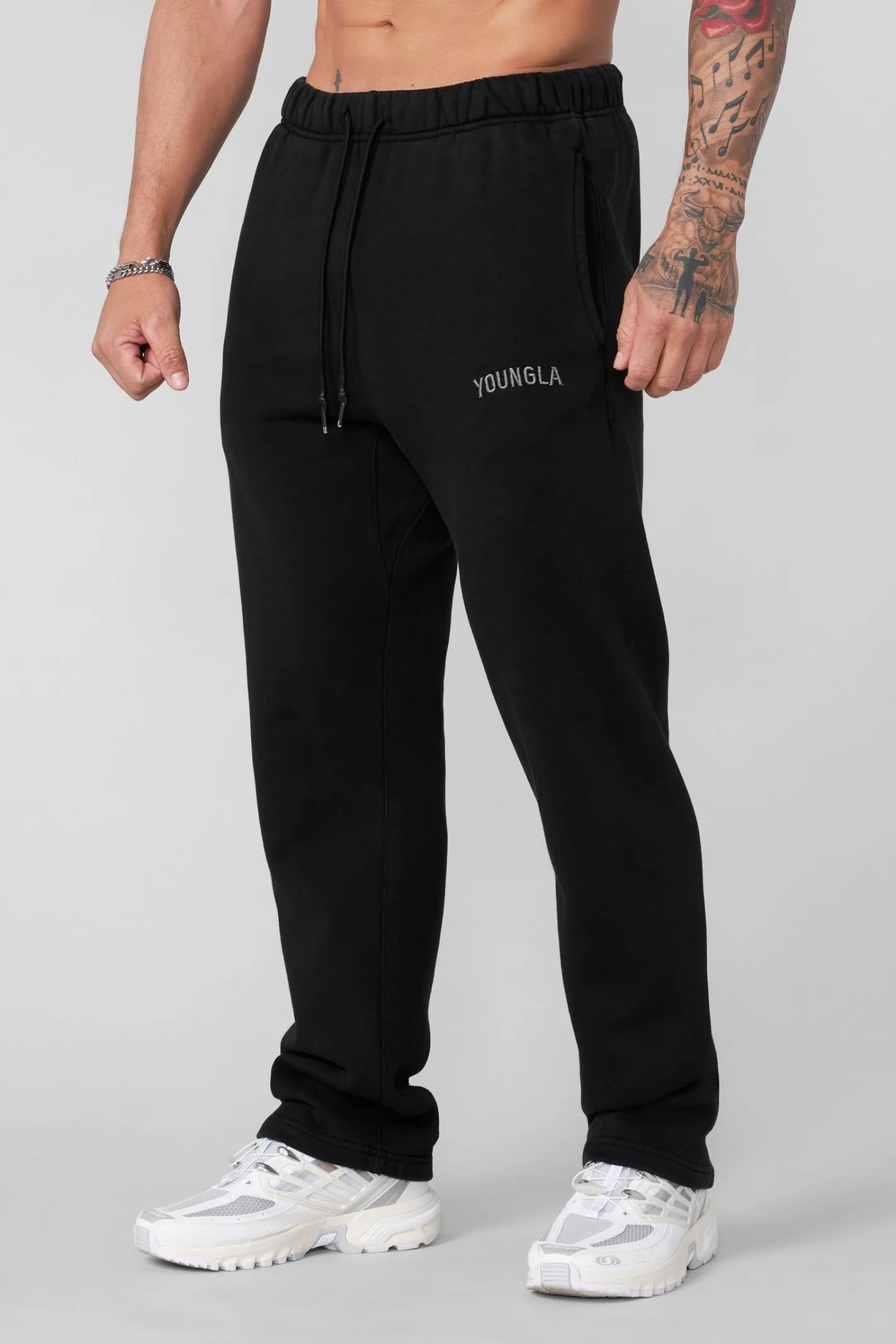Youngla 2078-Minimal No Cuff Joggers<Men Joggers
